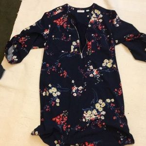 New York and Company XL Beautiful Spring Floral Print Tunic Dress